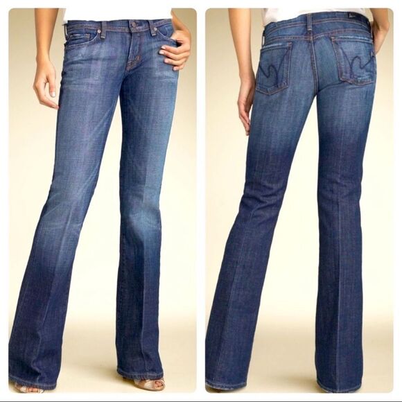 Citizens of Humanity Ingrid Low Rise Flair Jeans Size 29 - Picture 1 of 14